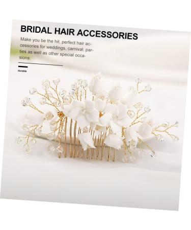 DOITOOL Bridal Hair Comb Bride Wedding Zircon White - Buy Online on GoSupps.com