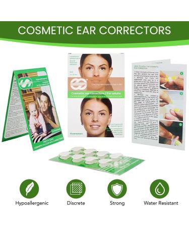 Cosmetic Ear Corrector for Adults | Transparent Silicone Tape for Protruding Ears | 4 Pairs - Non-Surgical Ear Solution - Buy Online on GoSupps.com