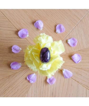 Yoni egg made of dark amethyst small not perforated