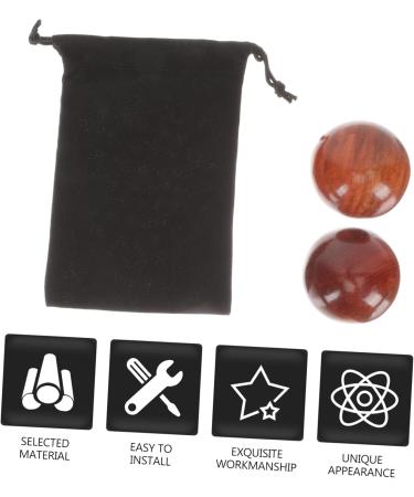 Magiclulu 6 Pcs Wooden Health Meditation Massage Balls - Hand Massager & Roller | International Shipping - Buy Online on GoSupps.com