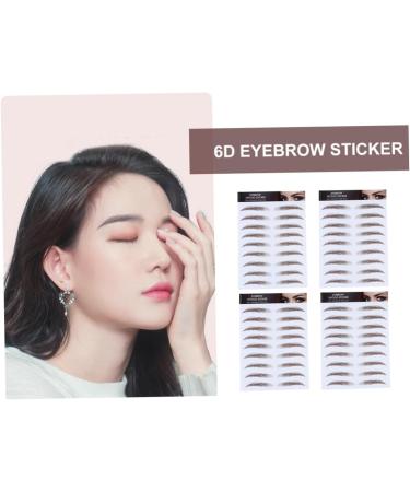 FOYTOKI 4pcs Eyebrow Stickers Waterproof Eyebrows False Eyebrows Cosmetics Water Proof Transfer Stickers 6d - Buy Online on GoSupps.com