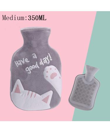 Meetlight Cat Design Hot Water Bottle - Soft Velvet Cover 350 ml | Ideal for Kids Families & Heat Therapy - Buy Online on GoSupps.com