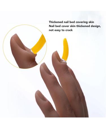 Manicure Practice Fake Hand Silicone Nail Training Model with Bendable Joints Embedded Nail and Thick Nail Bed Skin for Authentic Nail Application Experience Ideal (Left Hand) - Buy Online on GoSupps.com