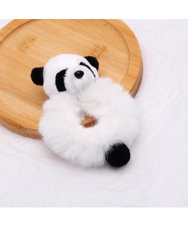Cute Panda Elastic Hair Ties Cartoon Animal Ponytail Holders Accessories Lovely Hair Scrunchie Hair Styling Hair Pins - Buy Online on GoSupps.com