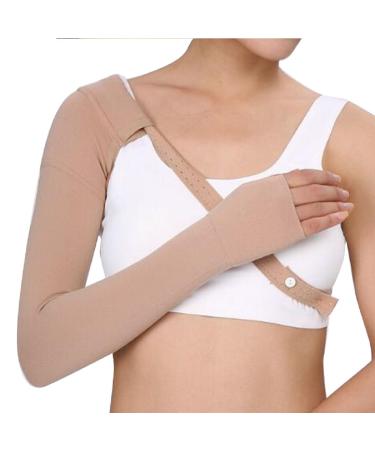 Tinsay Post Mastectomy Compression Sleeve, Anti Swelling Support Edema Swelling Lymphedema, 3040 mmHg (Left Hand/Right Hand) X-Large (Pack of 1) Right