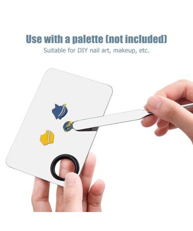 Liquid Spatula for Makeup Artists | Stainless Steel Mixing Tray & Ergonomic Stirring Rod - Perfect for Nail Art - Buy Online on GoSupps.com