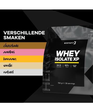 Body Fit Body&Fit Whey Isolate XP Highquality Protein shake for muscle growth and recovery Natural 750 grams - Buy Online on GoSupps.com
