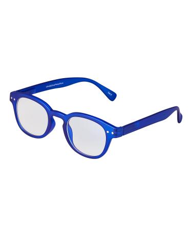 Ultra blue light-blocking glasses for children-gaming glasses UV clear blue reading and computer screen protection-gamer gaming filter anti-blue light glasses for children horn edge age 3-8 years dark blue - Buy Online on GoSupps.com