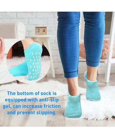 Gel Socks & Moisturizing Gloves for Women | Anti-Slip Cotton Hand-Spa - EU Size 35-43.5 - Buy Online on GoSupps.com