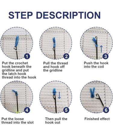 ROCKY&CHAO DIY Latch Hook Kit for Home Decoration - 60x40cm Rug Making Kit for Adults & Kids - Birthday Gift for Women - Home Rug - Buy Online on GoSupps.com