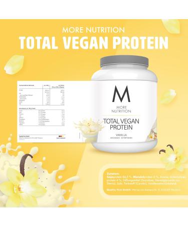 Buy MORE NUTRITION Total Vegan Protein - Vanilla | 2x600g Pack | International Shipping Available - Buy Online on GoSupps.com
