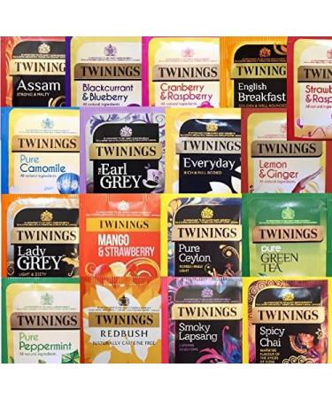 Twinings Tea Bags Individually Enveloped Tagged Classic and Flavoured Selections (100 Tea envelopes) - Buy Online on GoSupps.com