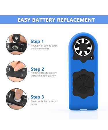 Windometer Digital Anemometer - LCD Wind Speed Meter for Sailing Windsurfing & Fishing | Accurate Air Flow Gauge with Backlight - Model 1-816BH - Buy Online on GoSupps.com