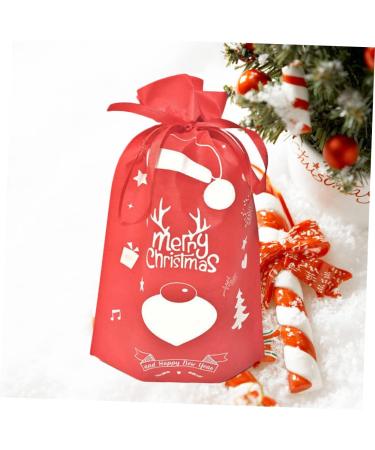 Abaodam 10pcs Christmas Treat Bags Sacks Christmas Party Favor Bag Bag Candy Non-woven Bags - Buy Online on GoSupps.com