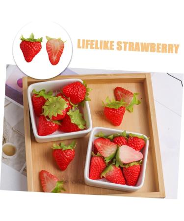 Alipis Fruit Decor 40 Pcs Artificial Strawberry Fruit Home Decor Strawberries Fake Strawberry Lifelike Strawberry Cute Strawberry Stuff Strawberry Birthday Decorations Pvc Props Window As Shownx4pcs 4.00X3.00X3.00CMx4pcs - Buy Online on GoSupps.com