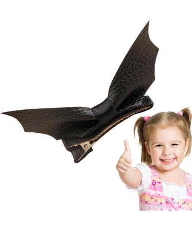 Goth Hair Clips | Black Bat Wing Hair Clips Funky Hair Clips Halloween Headwear Decorative Duckbill Ponytail Barrettes for Teen Girls - Buy Online on GoSupps.com