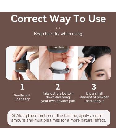 Hair Powder - Hairline Shadow Powder - Hair Root Touch Up Hair Colour Spray - Hair Thickening Products for Women Men - Waterproof Long-lasting Bodify Hairline Fibres Temporary Hair Filler (COFFEE) - Buy Online on GoSupps.com