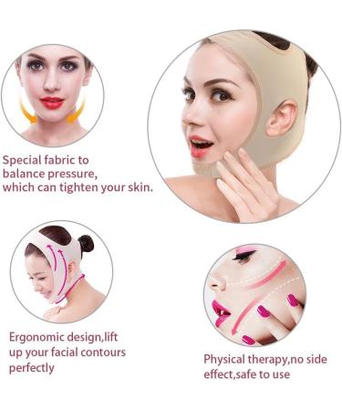 Facial Slimming Face Lift Belt | Anti-Wrinkle & Skin Firming Facial Care Mask (XL) - Buy Online on GoSupps.com