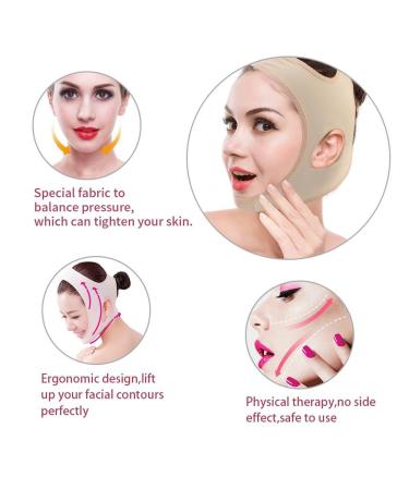 Face Lift Bandage for Facial Slimming & Anti-Wrinkle | Skin Firming Facial Mask (M) - International Shipping Available - Buy Online on GoSupps.com