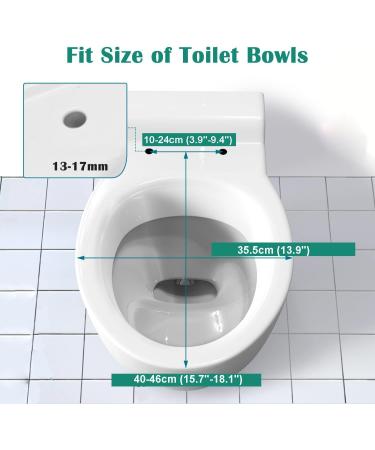 Round Toilet Seat Soft Quiet Close Thicken PP Toilet Seats No Wiggle Never Loosen Quick Release Easy to Install & Clean Fit Most America Standard Toilets White D Little Surprise - Buy Online on GoSupps.com