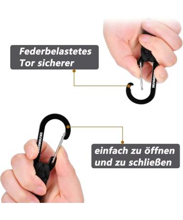 RTBRCG Paracord Keychain Set - Durable Lanyard with D Ring Karabiner for Work Fire Fitness Camping & Travel - Perfect Everyday Accessory - Buy Online on GoSupps.com