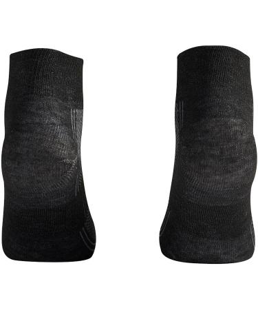 Wrightsock Unisex Coolmesh II Quarter Medium Black Marl Blister-Free Socks - Buy Online on GoSupps.com