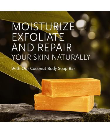 Handmade Coconut Soap Bars from Paraguay | Natural Essential Oils & Fruits | Detoxifying 5.6oz (2-Pack - Buy Online on GoSupps.com
