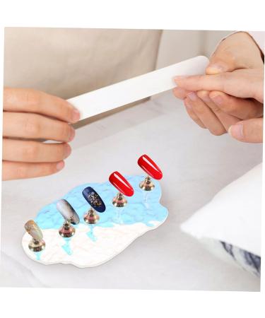 1 Set nail tools press on nails holder press on artificial nails holder press on nails stand nail display stand press on false nails holder nail holder Metal nail frame manicure - Buy Online on GoSupps.com