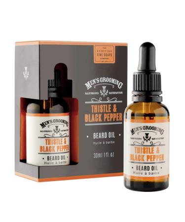 Scottish Fine Soaps chardon et poivre noir Huile de barbe 30 ml
