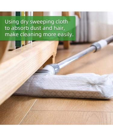 200 Count X Home Dry Sweeping Pad Refills - 11 x 8.6 inch Flat Mop Cloths for Hardwood Floors - Static Duster Disposable Refill Kit - Buy Online on GoSupps.com