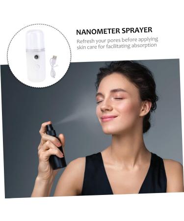 BIUDECO Nanometer Sprayer Nano Facial Sprayer Cool Mist Sprayer Moisturizing Shrink Pores Humidifier White - Buy Online on GoSupps.com