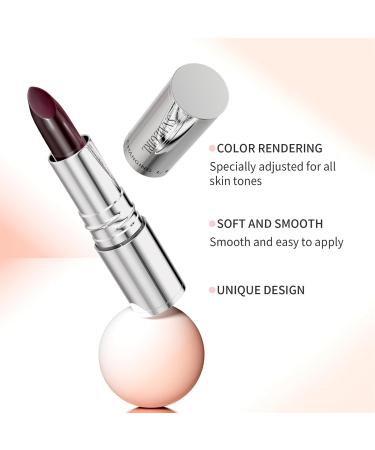 Matte Lipsticks - Black Rose Sweat-Resistant Foundation for Makeup Smudge-Proof Lipstick - For Beauty Travel Daily Wear Evening Wear Women and Girls - Buy Online on GoSupps.com