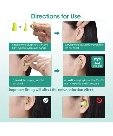 Wowteech Sleeping Earplugs 38 dB - 60 Pairs of Super Soft Foam Stoppers for Sleep Travel & Noise Reduction - Buy Online on GoSupps.com