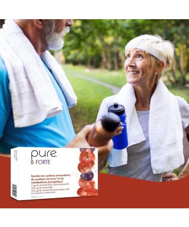 Pure B Forte 60 High Dosed Vitamin B Tablets Vegan Tablets Dietary Supplement for Fatigue and Immune System Strengthening Vitamin B Complex Tablets - Buy Online on GoSupps.com