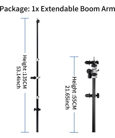 Selens Telescopic Reflector Holder: Extendable Boom Arm with 360 Swivel - Ideal for Studio and Portrait Photography - Buy Online on GoSupps.com