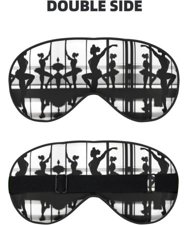 New Love Gymnastics Print Unisex Eye Mask | Soft Light-Blocking Sleep Mask - Black for Ultimate Comfort - Buy Online on GoSupps.com