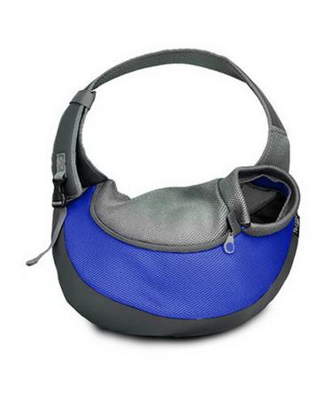 BIGWING Style Transport Bag for Dogs Cats -Pet Dog Bag Shoulder Bag for Transporter Small Animal Linen Bags S bleu