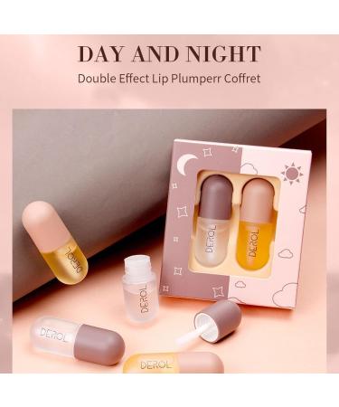 2Pcs Natural Lip Plumper Kit for Day and Night | Fuller, Softer, Bigger Lips - Cosmetics Plumper Set - Buy Online on GoSupps.com