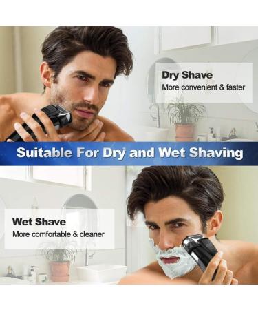 Buy Men's Electric Shaver & Beard Trimmer - Washable USB Rechargeable Razor for Optimal Grooming - Buy Online on GoSupps.com