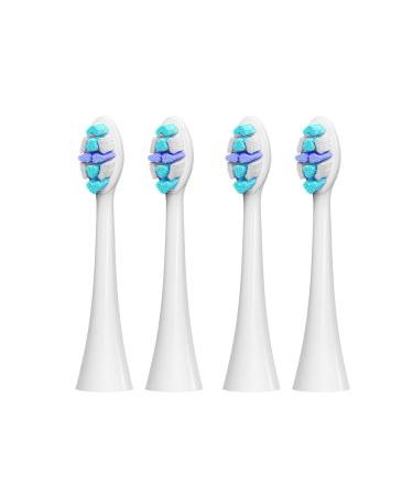 SEAGO Electric Toothbrushes for Adults Replacement Heads for SG-2753 2752 Pack of 4(Blue)