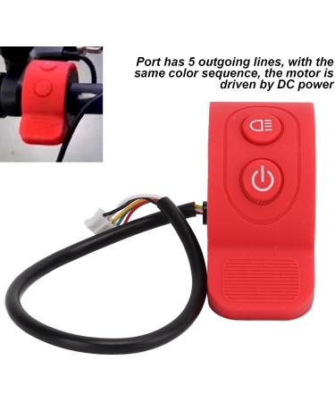 Dilwe Thumb Throttle for HX-X6/X7/X8 Scooter | Accelerator Pedal Speed Control 5V ABS + Silicone | Integrated Switch Electric Car Scooter - Buy Online on GoSupps.com