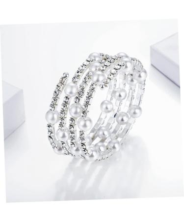 CALLARON Pearl Bracelets Bangle Bracelets for Women Diamond Bracelet Hand Jewelry Bracelet for Women Rhinestone Bracelet Women Jewelry Rhinestones Miss Clamp Drill - Buy Online on GoSupps.com