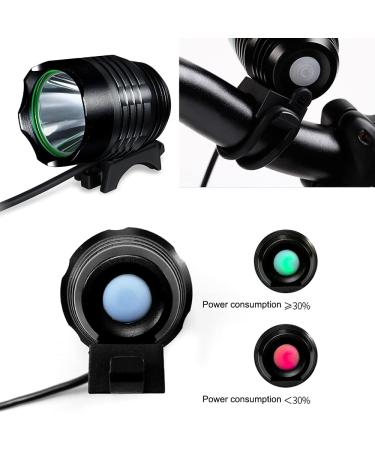 Night Eyes 2400 Lumens Mountain Bike Headlight - Rechargeable Waterproof Battery Pack - USB Bike Taillight Included - 2 Pack Black - Buy Online on GoSupps.com