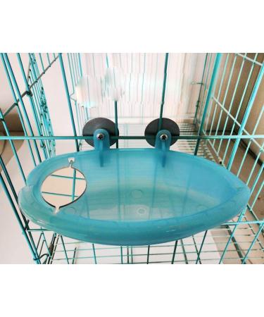 Bonaweite Bird Bath Box - Multi-Function Parrot Bathing Tub for Small Birds | Birdcage Accessory for Canary, Budgerigar, Cockatiel, Lovebird | Budgies Mirror Included - Buy Online on GoSupps.com
