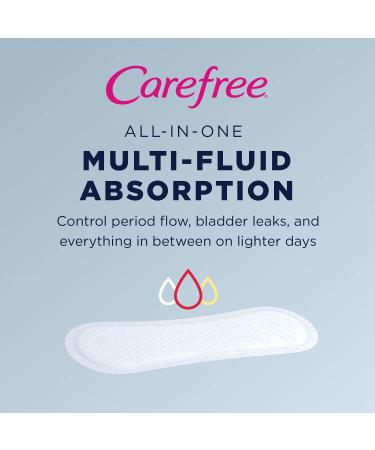 Carefree Acti-Fresh Panty Liners, Soft and Flexible Feminine Care  Protection, Regular, 120 Count 