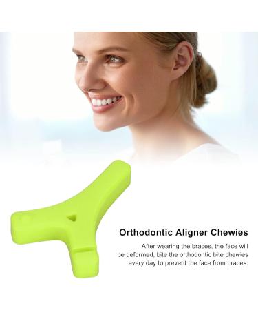 Aligner Chewies - Green Apple Flavor Rubber Bite Chewies for Masseter Muscle Exercise | Best International Shipping - Buy Online on GoSupps.com
