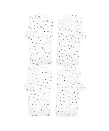 minkissy 8 Pairs Nail Gloves Protection Gloves for Manicures Gel Manicure Uv Gloves Uv Gloves for Gel Manicures Uv Lamp Glove for Gel Nails Pattern Polyester - Buy Online on GoSupps.com