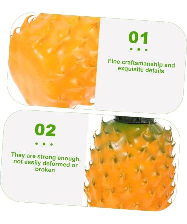 HOMSFOU Simulated Pineapple Ornaments Fake Fruit Model Succulent Decor Fake Fruit Decoration Pineapple Plant Light House Decorations for Home Fruit Shooting Prop Food Fake Apple Resin Orange 23X11X11CM - Buy Online on GoSupps.com