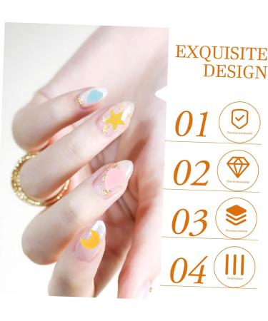 minkissy 3pcs 1 Nail Art Polymer Clay Nail Stickers Number Stickers Nail Art Supplies DIY Patch Phone Cases Moon Decor Polymer Clay Patch Nail Glitter DIY Phone Cover Slices Pendant Cartoon - Buy Online on GoSupps.com