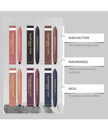 VKaoess 2in1 Waterproof Eyeliner and Eyeshadow Stick Waterproof Eye Pencil for a Smokey or Natural Look Impermeable Eyeliner for Women 2in1 Sharpenable Pencil with Eyeshadow Number 05 - Buy Online on GoSupps.com